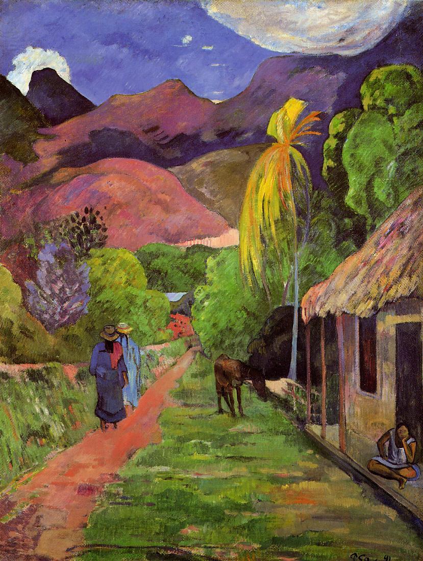 Road in Tahiti 1891